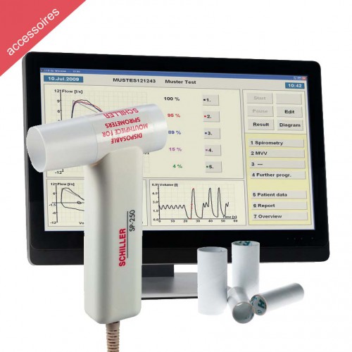 Spiromètre Schiller SP-250 avec logiciel et embouts
